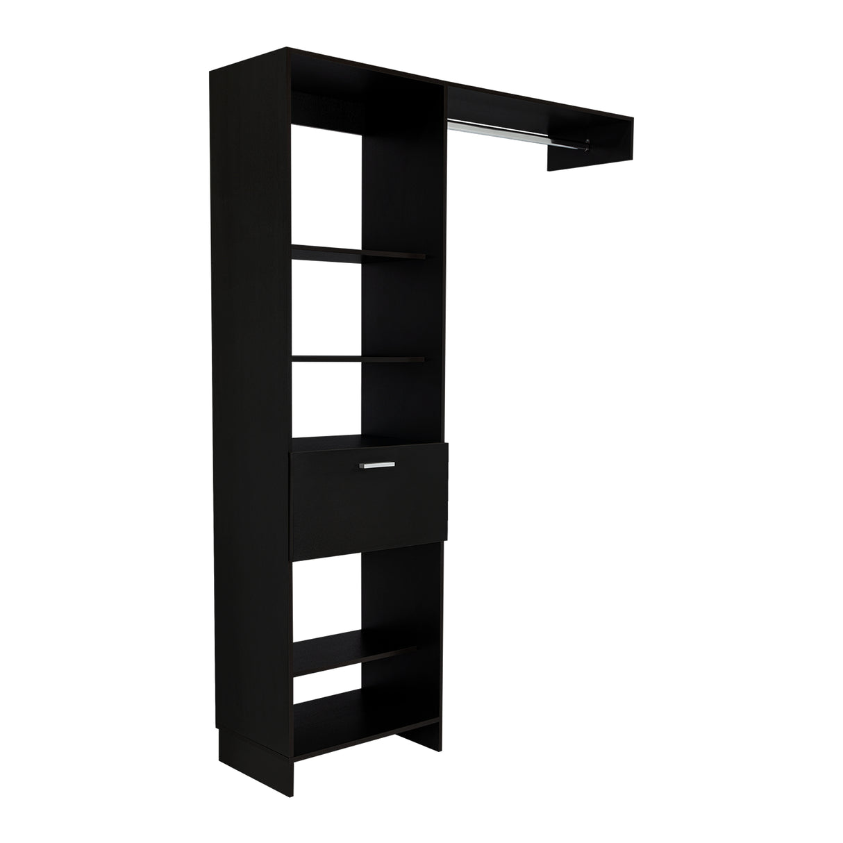 Closet Manchester Wengue 150x210cm con 1 Cajones con 4 Entrepaños - Closets | Bylmo