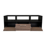 Rack de TV Wema Wengue 130x49cm Para TV Hasta 58 Pulgadas con Tres Cajones - Muebles de TV | Bylmo