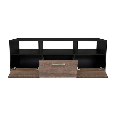 Rack de TV Wema Wengue 130x49cm Para TV Hasta 58 Pulgadas con Tres Cajones - Muebles de TV | Bylmo