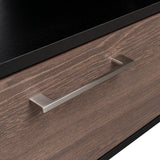 Rack de TV Wema Wengue 130x49cm Para TV Hasta 58 Pulgadas con Tres Cajones - Muebles de TV | Bylmo