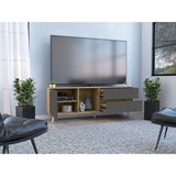 Rack de TV Salem Macadamia 158x60cm Para TV Hasta 65 Pulgadas con Tres Cajones y con Patas - Muebles de TV | Bylmo
