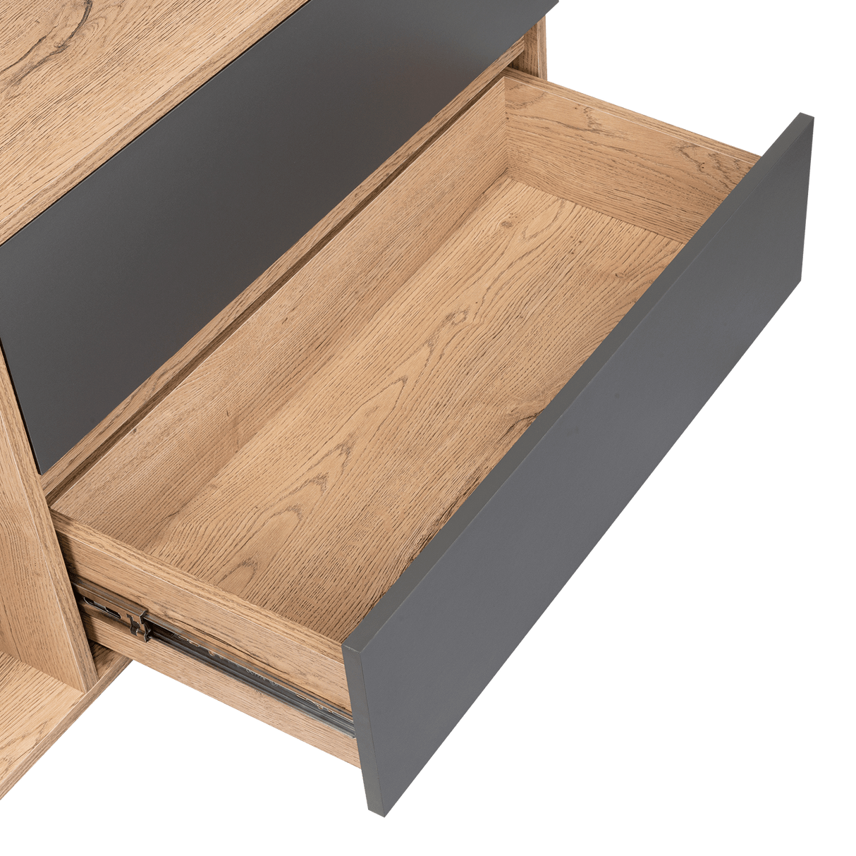 Rack de TV Salem Macadamia 158x60cm Para TV Hasta 65 Pulgadas con Tres Cajones y con Patas - Muebles de TV | Bylmo