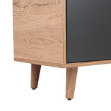 Rack de TV Salem Macadamia 158x60cm Para TV Hasta 65 Pulgadas con Tres Cajones y con Patas - Muebles de TV | Bylmo