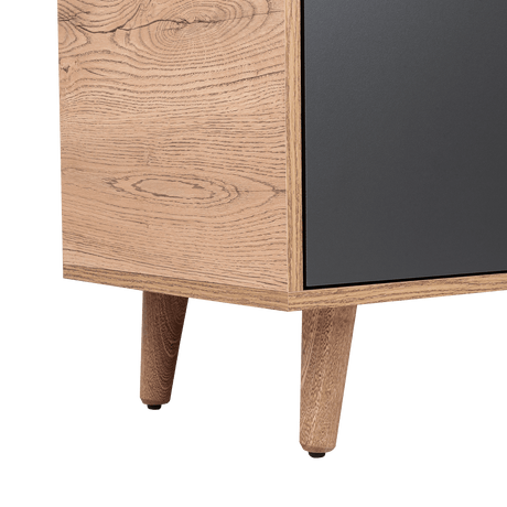 Rack de TV Salem Macadamia 158x60cm Para TV Hasta 65 Pulgadas con Tres Cajones y con Patas - Muebles de TV | Bylmo