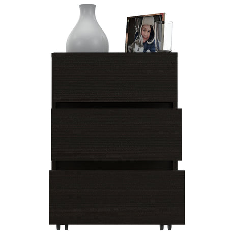 Cajonera Office Wengue 46.4x66cm De Tres Hileras con Tres Cajones - CAJONERAS Y COMODAS | Bylmo