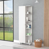 Mueble Esquinero Urano Blanco 51.2x158cm con Siete Entrepaños - OTROS MUEBLES PARA BANHO | Bylmo