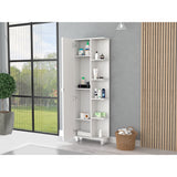 Mueble Esquinero Urano Blanco 51.2x158cm con Siete Entrepaños - OTROS MUEBLES PARA BANHO | Bylmo