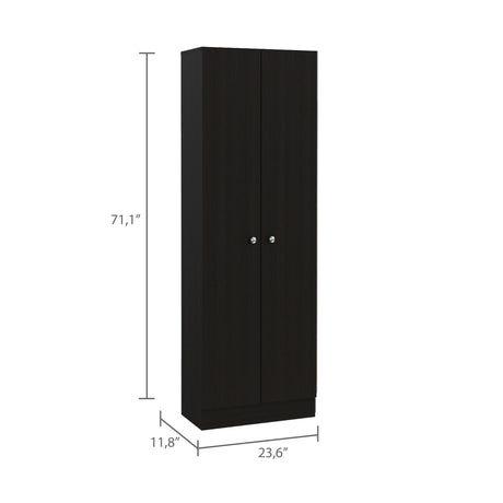 Alacena Wengue 60x180.6cm con Dos Puertas - ALACENAS Y MUEBLES MICROONDAS | Bylmo