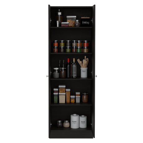 Alacena Wengue 60x180.6cm con Dos Puertas - ALACENAS Y MUEBLES MICROONDAS | Bylmo