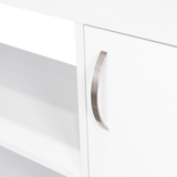 Escritorio en L Axis Blanco 151.5x76.5cm sin Cajones y con Organizador de Libros - Escritorios y Archivadores | Bylmo