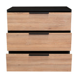 Bife Kaia Wengue 70x70cm De Tres Hileras con Tres Cajones - Cajoneras y Comodas | Bylmo