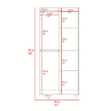 Closet Tera Wengue 80x180cm con Dos Puertas - CLOSETS | Bylmo