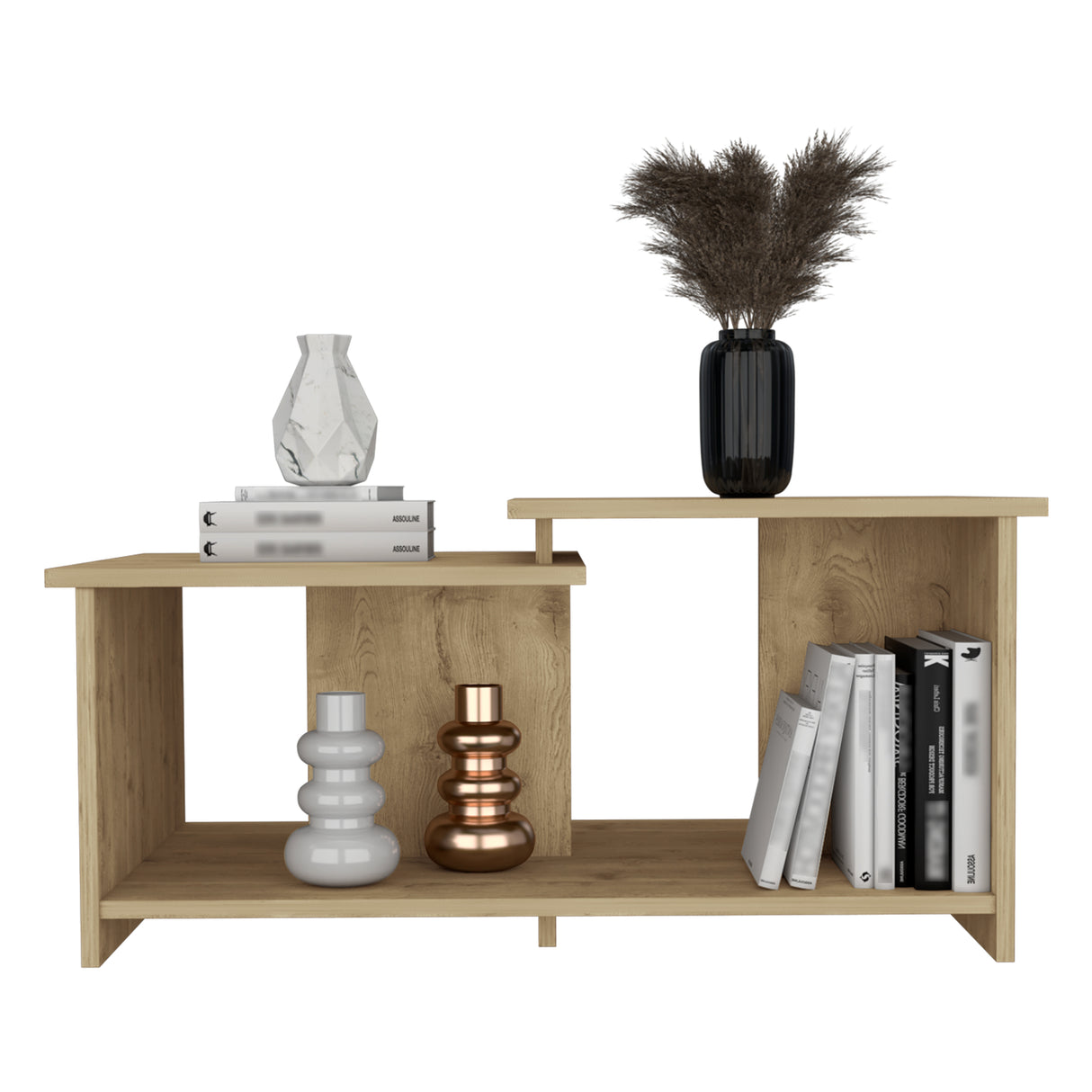 Mesa de Centro Wema Macadamia 89.3x41.6cm Rectangular - MESAS DE CENTRO | Bylmo