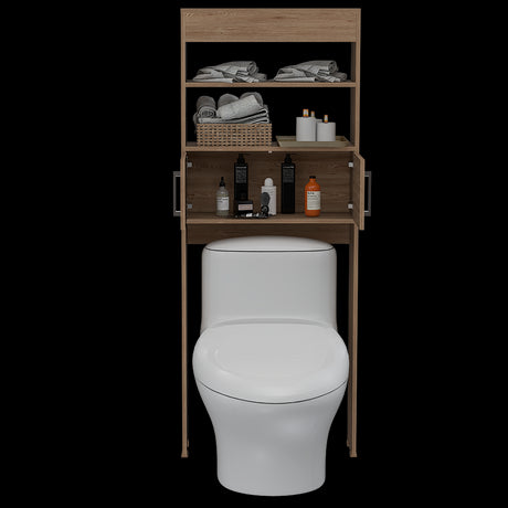 Ahorrador de Espacio para Baño Madrid Miel 62.4x160cm sin Cajones y con Un Entrepaño - OTROS MUEBLES PARA BANHO | Bylmo