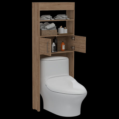 Ahorrador de Espacio para Baño Madrid Miel 62.4x160cm sin Cajones y con Un Entrepaño - OTROS MUEBLES PARA BANHO | Bylmo