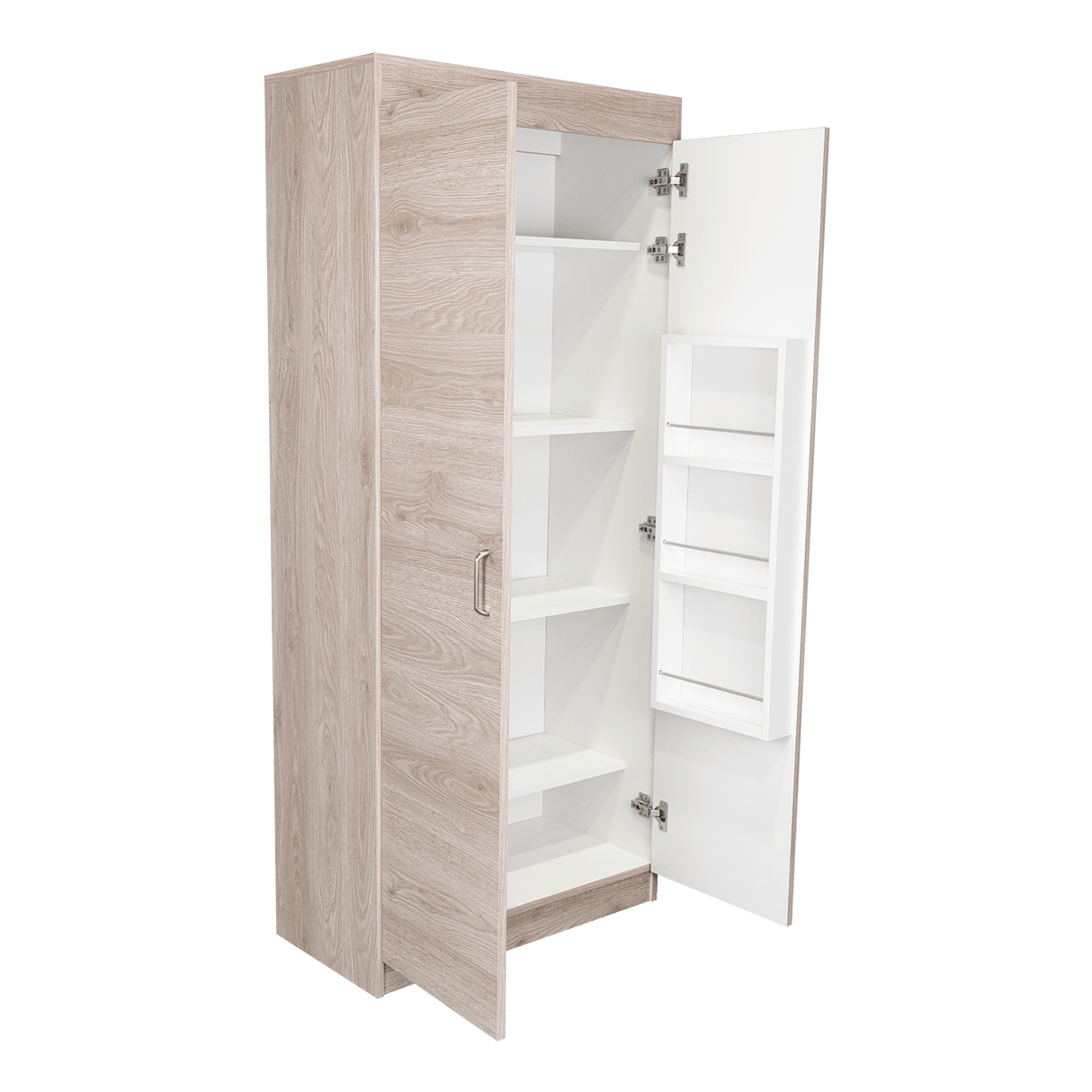 Alacena Varese Ceniza 70x161cm con Dos Puertas - Alacenas y Muebles Microondas | Bylmo