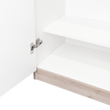 Alacena Varese Ceniza 70x161cm con Dos Puertas - Alacenas y Muebles Microondas | Bylmo