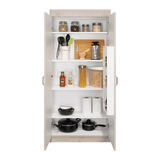 Alacena Varese Ceniza 70x161cm con Dos Puertas - Alacenas y Muebles Microondas | Bylmo