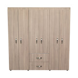 Closet Bariloche Blanco Positano 170.3x180cm con Seis Puertas y con Dos Cajones - CLOSETS | Bylmo