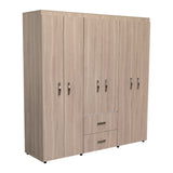 Closet Bariloche Blanco Positano 170.3x180cm con Seis Puertas y con Dos Cajones - CLOSETS | Bylmo