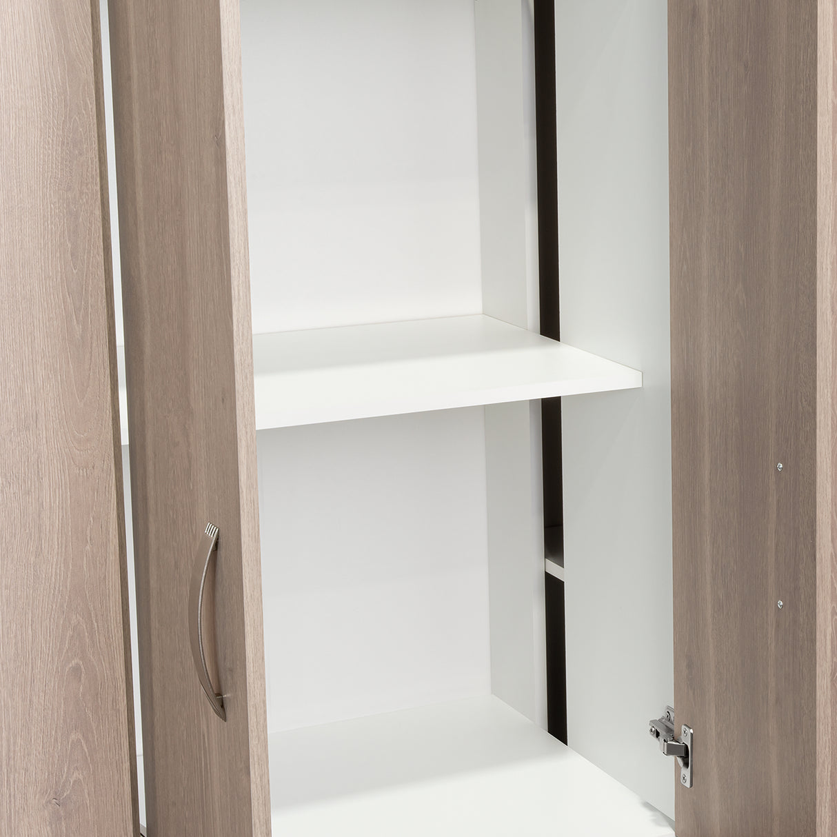 Closet Bariloche Blanco Positano 170.3x180cm con Seis Puertas y con Dos Cajones - CLOSETS | Bylmo