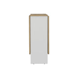 Mesa Auxiliar de Cocina Gateleg Blanco y Macadamia 60x78.6cm Plegable de Seis Puestos sin Sillas - MESAS AUXILIARES | Bylmo