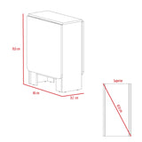 Mesa Auxiliar de Cocina Gateleg Wengue y Macadamia 60x78.6cm Rectangular Plegable de Seis Puestos - MESAS AUXILIARES | Bylmo