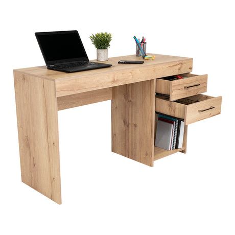 Escritorio Ibare Duna 120 cm con Dos Cajones y Entrepaños - Escritorios | Bylmo