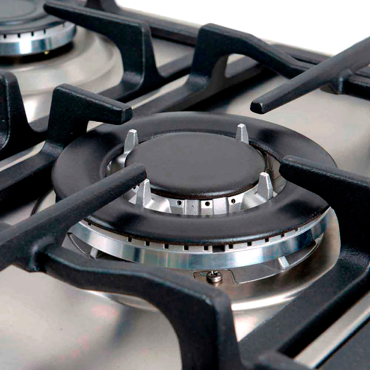 Estufa de Empotrar Challenger Plateado 76x0.1cm Para Gas Natural con Cinco Quemadores - ESTUFAS DE EMPORTRAR Y CUBIERTAS | Bylmo