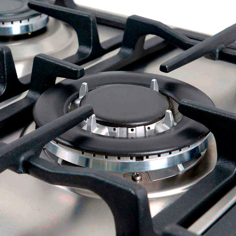 Estufa de Empotrar Challenger Plateado 76x0.1cm Para Gas Natural con Cinco Quemadores - ESTUFAS DE EMPORTRAR Y CUBIERTAS | Bylmo