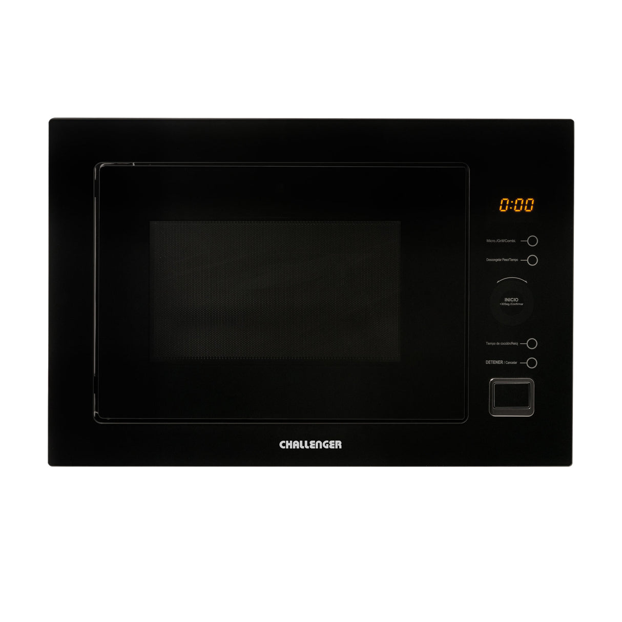 Horno Microondas de Empotrar Challenger Negro 59.5x40cm 110 Voltios con Pantalla Digital y Ocho Funciones Preconfiguradas - HORNOS MICROONDAS | Bylmo