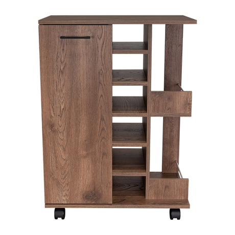 Bar Andorra Bellota 60x82cm con Un Cajón y con Seis Portabotellas - Bares | Bylmo