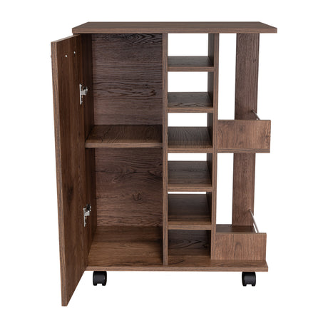 Bar Andorra Bellota 60x82cm con Un Cajón y con Seis Portabotellas - Bares | Bylmo