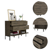 Cómoda Doble Soho S Bellota 120 cm con Dos Cajones y Una Puerta - Cajoneras y Comodas | Bylmo