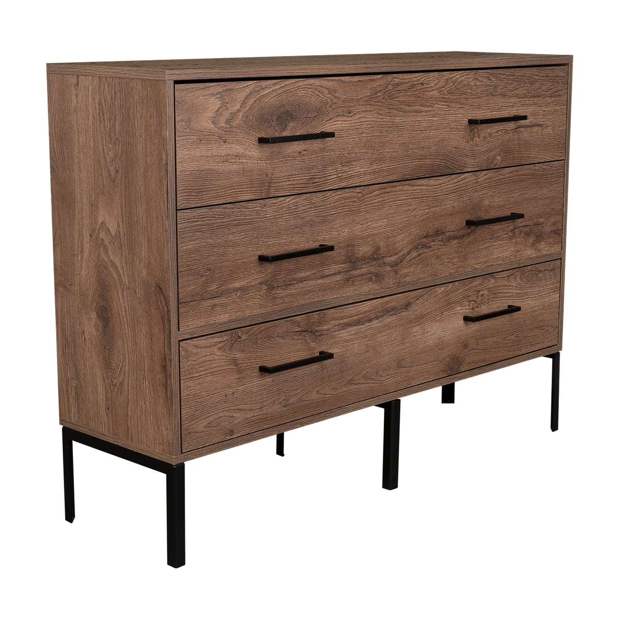 Cómoda Doble Soho S Bellota 120 cm con Dos Cajones y Una Puerta - Cajoneras y Comodas | Bylmo