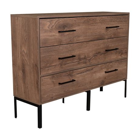 Cómoda Doble Soho S Bellota 120 cm con Dos Cajones y Una Puerta - Cajoneras y Comodas | Bylmo