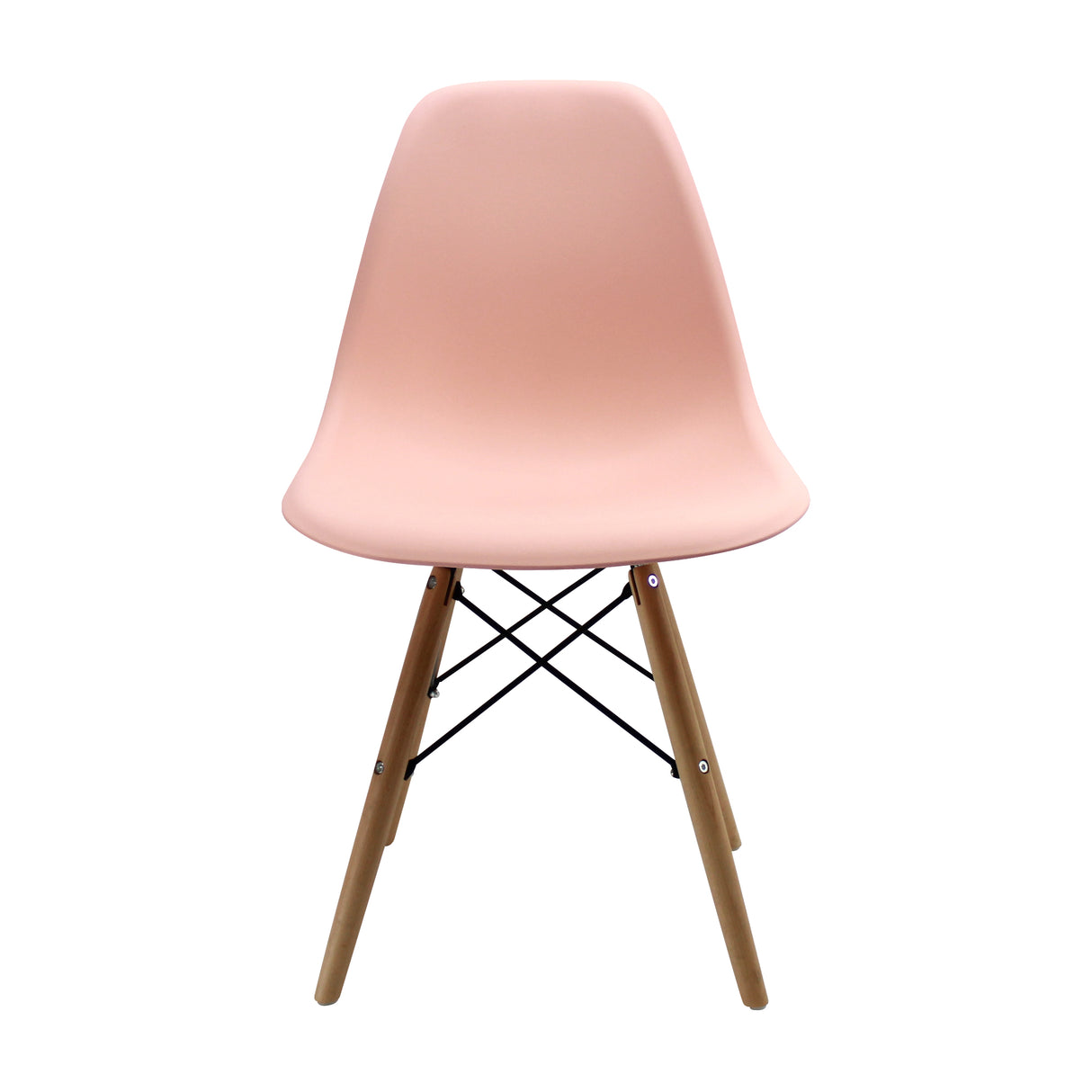 Set x 6 Sillas DKR Salmón 47x81cm Asiento Cuadrado con Espaldar - Sillas y Butacos | Bylmo