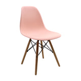 Set x 6 Sillas DKR Salmón 47x81cm Asiento Cuadrado con Espaldar - Sillas y Butacos | Bylmo