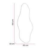 Espejo de Pared Aries Plateado 65x150cm Asimetrico sin Marco - Espejos Decorativos | Bylmo