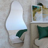 Espejo de Pared Aries Plateado 65x150cm Asimetrico sin Marco - Espejos Decorativos | Bylmo