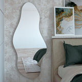 Espejo de Pared Aries Plateado 65x150cm Asimetrico sin Marco - Espejos Decorativos | Bylmo