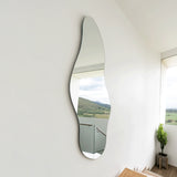 Espejo de Pared Aries Plateado 65x150cm Asimetrico sin Marco - Espejos Decorativos | Bylmo