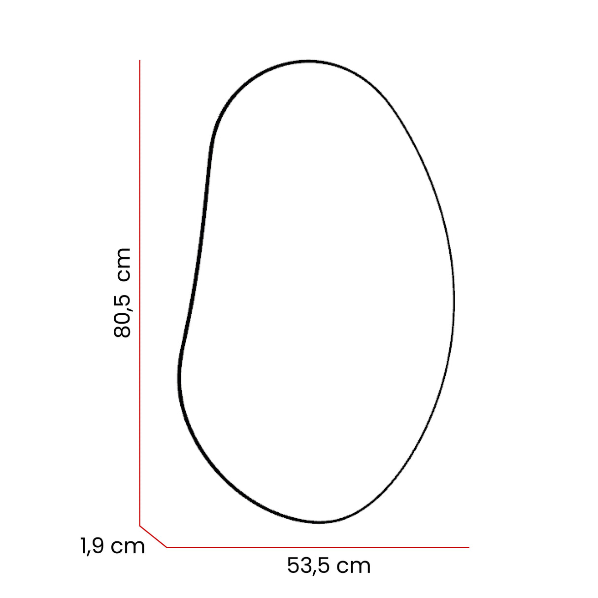 Set de 2 Espejos de Pared Leo Plateado 53.5x80.5cm Asimetrico sin Marco - Espejos Decorativos | Bylmo
