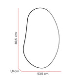 Set de 2 Espejos de Pared Leo Plateado 53.5x80.5cm Asimetrico sin Marco - Espejos Decorativos | Bylmo