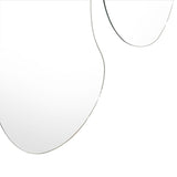 Set de 2 Espejos de Pared Leo Plateado 53.5x80.5cm Asimetrico sin Marco - Espejos Decorativos | Bylmo