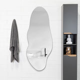 Espejo de Pared Blue Plateado 150x60cm Asimetrico sin Marco - Espejos Decorativos | Bylmo