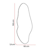 Espejo de Pared Blue Plateado 150x60cm Asimetrico sin Marco - Espejos Decorativos | Bylmo