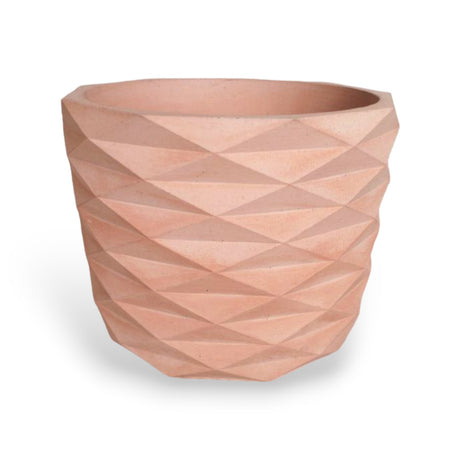 Matera de mesa Carlota Palo de Rosa 19x15cm de Cemento Circular de 4.3 Litros - Jardineria | Bylmo