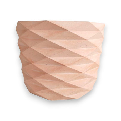 Matera de mesa Carlota Palo de Rosa 19x15cm de Cemento Circular de 4.3 Litros - Jardineria | Bylmo