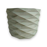 Matera de mesa Carlota Verde Oliva 19x15cm de Cemento Circular de 4.3 Litros - Jardineria | Bylmo